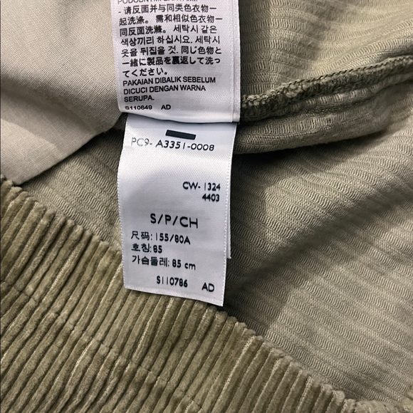 Levi's TULI CORDUROY MINI DRESS Green Size Small - Picture 12 of 15